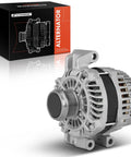 Beefed Up 160 Amp 12V Alternator Replacement For Jeep Cherokee 2014 To 2019 Compass Renegade Fiat 500X Chrysler 200 Ram ProMaster City And More Two Four Liter Four Cylinder With 6 Groove Pulley Easy Install Replaces 56029624AA AB, front view