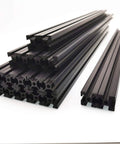 Misumi Hfsb5 2020 Aluminum Extrusion Frame Kit For Voron 2.4 3D Printer Upgrade with black anodized rails stacked on a white background.