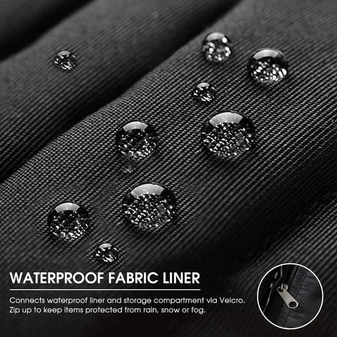 Waterproof fabric liner showing water droplets, designed to fit Boss Grade 170 Gallon Outdoor Deck Box Crafted From Durable Wicker Rattan With Smooth Roll Wheels For Tight Patio Furniture Coverage And All Season Backyard Organization That Keeps Your Gear Dry.