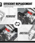 Efficient process of using Precision PDS Shock Heim Joint Press Tool Bearing Replacement Kit for 2024 to 2025 XC W Exc Dirt Bikes.