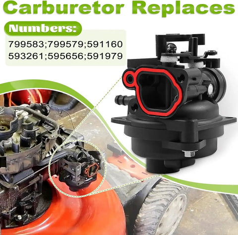 Carburetor Kit Replacement For Lawn Mower 140Cc Engines Fits 550EX 625EX 675EX 725EXI 140Cc Series Easy DIY Upgrade.