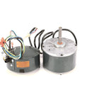 Condenser Motor.033 1100 Cweos 230-1 S1-02546852000 OEM replacement part for HVAC systems, showing wiring and casing details.