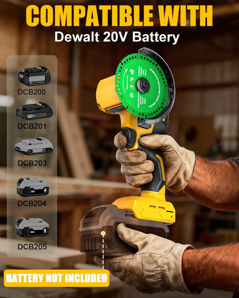 Cordless 4 Inch Cut Off Tool With Brushless Motor, 18,000 RPM, Tool Only, Compatible With DeWalt 20V Max Battery, Battery Not Included