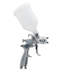 Side view of HVLP Gravity Feed Spray Gun For Auto And Home Garage Projects, Furniture, And Equipment Painting With 600 mL Cup