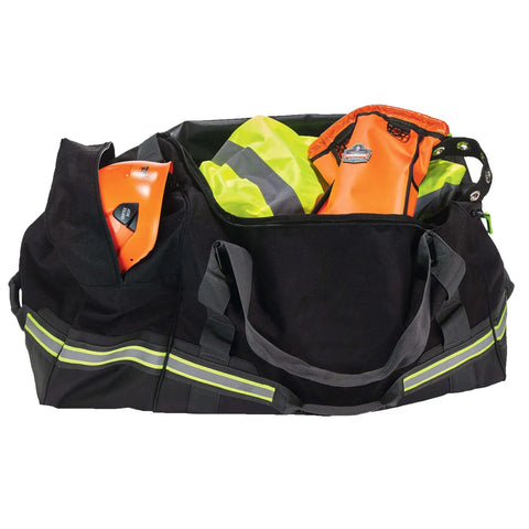 Beefy Firefighter Turnout Gear Duffel Bag For Fire, Fall Protection And Sport Equipment, Red Camo Large, built tough with 1000D