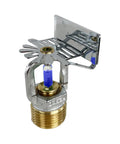 Heavy Duty Side Wall Sprinkler Unit 141C 286F Temperature Rating Standard Reaction Polished Chrome Plated Body close-up view