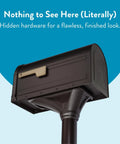 Roxbury Weather Resistant Steel Mailbox With Post Rubbed Bronze Finish Medium Curbside Mailbox With Magnetic Latch USPS Approved