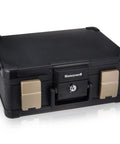 Portable Fire Safe Waterproof Safe Box Chest With Carry Handle 30 Minute UL Fire Rating Medium Capacity 7.3 Liter Black