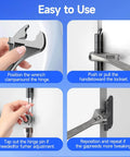 Steps to use Knuckle Bender Door Hinge Tool With Built In Hinge Pin Remover Heavy Duty Steel Realignment Tool