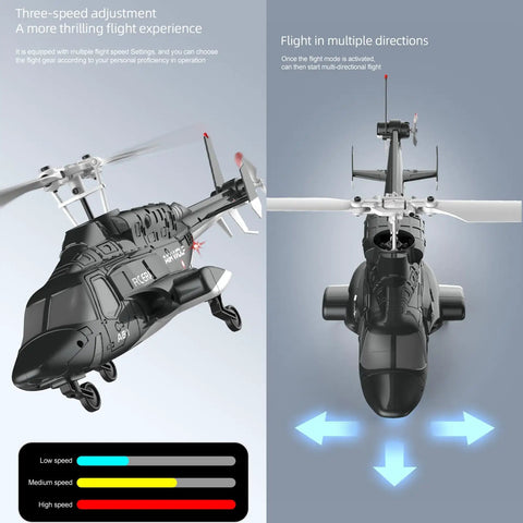 Airwolf A61 RC Helicopter For Adults And Newbies 4 Channel Remote Control Plane With 1 42 Scale 6 Axis Gyro Altitude Hold Optical