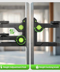 Magnetic L Shape Pivoting Base For Line And Point Laser Levels With 1/4-20 Male Threads 1/4-20 And 5/8-11 Female Mounts