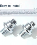 Battery Terminal Bolts 3/8-16 Post Extender Short Stud for GM Vehicles, zinc coated steel, shown in easy installation view