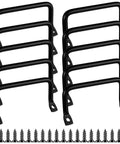 Matte Black Stainless Steel Cabinet Handles Set of 10 With 20 Screws Drawer Pulls for Kitchen Cabinets Bathroom Vanities Closets