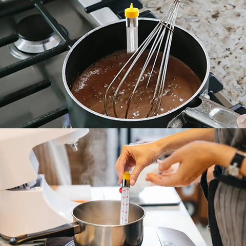 Upgraded Candy And Fry Thermometer With Pot Clip Instant Read Glass Thermometer For Candy Frying Oil Jam Sugar Syrup Jelly Must Have Kitchen Accessory For Home Cooking