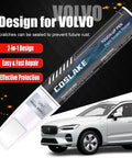 Crystal White 707 Car Touch Up Paint For Volvo Scratch Repair Kit With 2 In 1 Scratch Remover Pen And 2 Disposable Micro Applicators Easy Color Match For XC60 XC90 XC40 S60 S90 V60 V90 And More, Volvo car image
