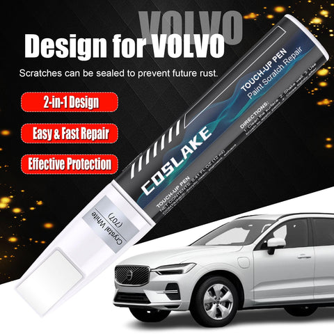 Crystal White 707 Car Touch Up Paint For Volvo Scratch Repair Kit With 2 In 1 Scratch Remover Pen And 2 Disposable Micro Applicators Easy Color Match For XC60 XC90 XC40 S60 S90 V60 V90 And More, Volvo car image