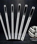 6 Piece Hollow Leather Hole Punch Set With 1.5mm To 4mm Sizes, Pro Grade Durable Carbon Steel Tools For Belts, Felt And Gaskets