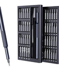 50 In 1 Precision Screwdriver Set For Electronics Magnetic Mini Repair Kit with open case displaying bits and tool handle