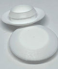 One Half Inch White Plastic Flush Hole Plugs With Snap In Head For Sheet Metal Holes Up To 0.08 Inches Fits 0.076 To 2.03 Mm Hole Size Low Profile Flush Fit 50 Pack