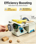 All In One Lapidary Saw And Polisher For Rock Crafting 750 Watt Multi Tool with cutting and polishing features on display