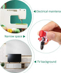 Two Piece Mini Screwdriver Set For Sewing Machines And DIY Fixes with slotted and Phillips heads, shown in use for repairs.