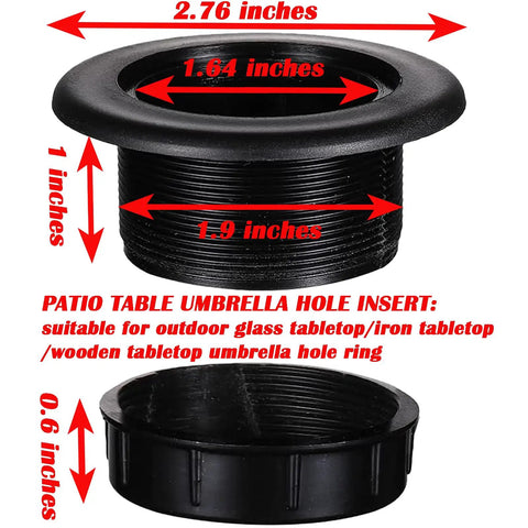Easy Fit Patio Table Umbrella Hole Ring Plug Cap ✓
