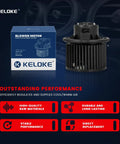 Front HVAC Heater Blower Motor Fan For Kia Soul 2014 To 2019 1.6L And 2.0L Hatchback showing motor and box design.