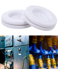 White Rubber Grommet Kit For Wire Protection And Insulation, High Elasticity Round Cable Protector Rings, Dustproof And Flame Retardant For Electrical Cables, 4 Pack for electrical panels