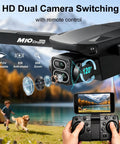4K Camera Drone For Adults Foldable And Beginner Friendly With 3 Batteries And 36 Minute Flight Time, HD FPV Transmission, Black