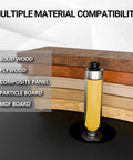 100 Piece Router Bits Set With One Quarter Inch Shank Carbide Bits For Woodworking Pro Level Milling Cutter Kit material display
