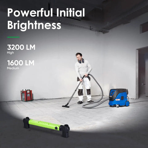 Third Gen LED Work Light For Mechanics, Beast Mode 3200 Lumens Under Hood Brightness displayed in a workshop setting.