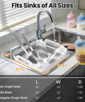 Collapsible Baby Bottle Wash Basin With Built In Drying Rack And Lid Portable 2.4 Gallon Dish Tub in kitchen sink