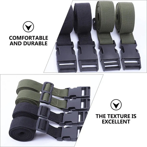 2 Pack Cargo Lashing Straps With Quick Release Buckles For Camping Gear And Luggage Securing, Heavy Duty Nylon Tie Down Straps