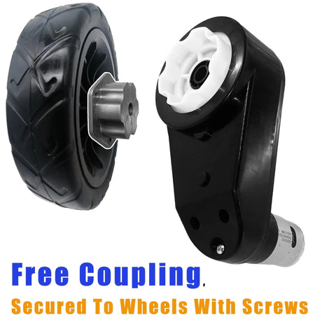 Two Pack 12V RS550 High Speed Gearbox Motors For Ride On Toys Upgraded Replacement Parts Dual 12V Motors With 40000 RPM close-up