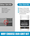 Comparison of rock tumbling media: bag design vs. 2.5 lb ceramic media bottle for quiet operation.
