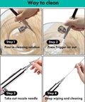 Cleaning steps for All In One Airbrush Kit With Air Compressor Pro Grade High Pressure Performance For Painting Modeling Cake Decorating And Makeup