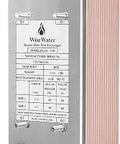 316L Stainless Steel Brazed Plate Heat Exchanger, 5 by 12 Inch Compact Unit With 20 Plates, 1.25 Inch MPT Inlets, copper edge