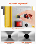 10-speed regulation control knob on 1450W Portable Electric Magnetic Drill Press for precise drilling adjustments.