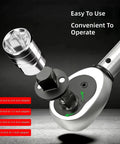 Premium Low Profile Socket Adapter Set With AntiWobble Rigid DualLock Base And Magnetic Reduction Extension Kit, carbon steel