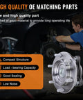 2WD Front Wheel Bearing Hub Assembly Fits Toyota 4Runner 2003 To 2019, FJ Cruiser 2007 To 2009, And Toyota Tacoma 2005 To 2019, Two Pack 950004 Wheel Bearing Hub Direct Fit Replacement For Easy Install shown with installer