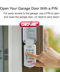 Person using Wireless Keyless Garage Door Keypad With PIN Access For Easy Secure Entry Intellicode Compatible