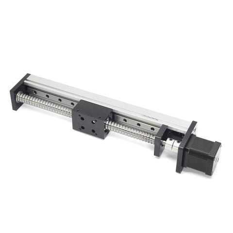 Beefed Up DIY CNC Linear Rail And Ballscrew Kit SFU1605 with NEMA17 stepper motor, square rails, 200mm travel, high precision for CNC projects