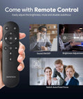 Top Shelf 4K Webcam With 1 2 55 Sony Sensor And 3X Digital Zoom Autofocus Ultra HD 30Fps Computer Camera remote control for brightness and sound settings.