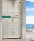 Heavy Duty 304 Brushed Stainless Steel Glass Shower Hinges With Sleek Two Way 360 Degree Rotation And Seamless Auto Close for installation