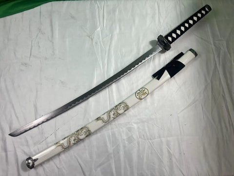 Traditional Handmade Samurai 3 Piece Katana Wakizashi Tanto Sword Set With Display Stand Stainless Steel Blades Gold Dragon Scabbard