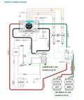 Wiring diagram for Dual Air Gauge Control Kit With Digital Paddle Switch For Air Suspension And Independent Air Pressure Sensor Control Dash Mount Blue Built For Tough Truck Use Easy Install And Reliable Performance