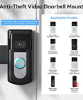 Doorbell Mount For Ring And Blink Video Doorbells, Adjustable No Drill Bracket With Non Blocking Motion Sensor, installed