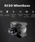 R3 Direct Drive Steering Wheel And Pedals Kit For Xbox And PC, 3.9 Nm wheelbase shown in black with innovative design.