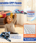 Child playing indoors with Dope Remote Control Foam Fighter Jet With Lights 360 Degree Flips And Stable Hovering Easy RC Airplane Toy.