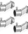 Four Pack Half Inch EMT To Box Offset Connectors With Set Screw And Lock Nut Conduit Fittings For Galvanized Steel Electrical EMT Conduit Zinc Die Cast